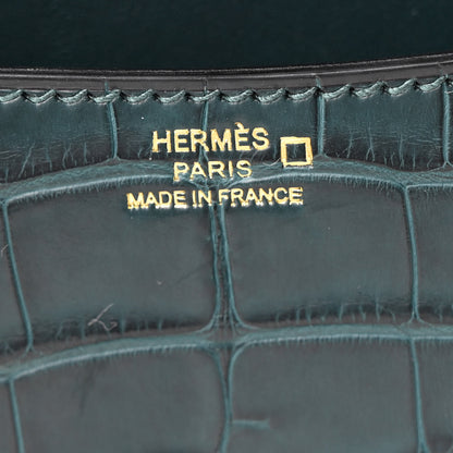 Hermes Matte Alligator Constance 18 Vert Cypress 7 of 12