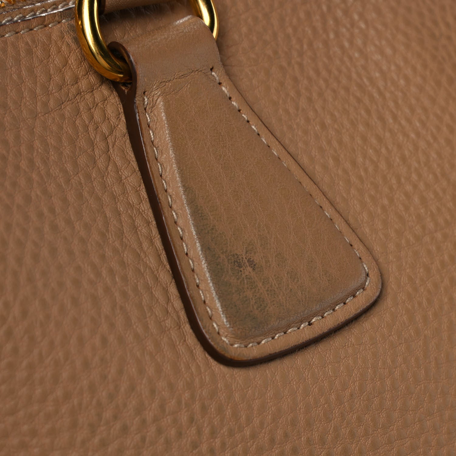 Prada Vitello Daino Large Double Zip Tote Sughero 16 of 17