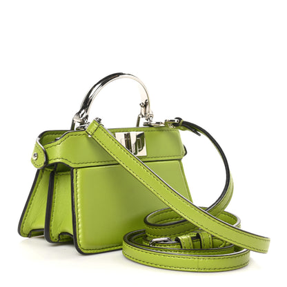 Fendi Shiny Nappa Nano Peekaboo Maxi Handle Satchel Wasabi 3 of 10