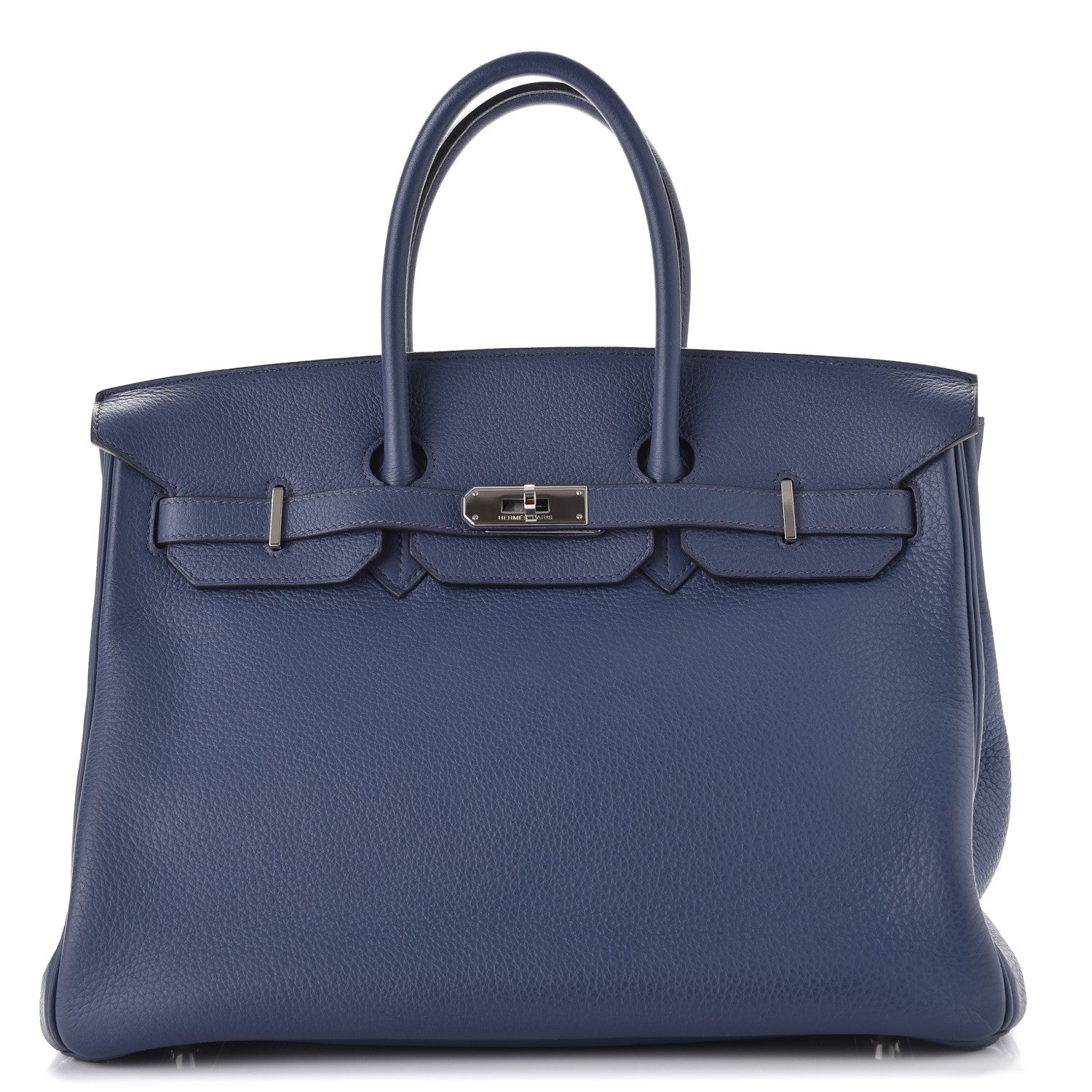 Hermes Taurillon Clemence Birkin 35 Bleu Brighton 1 of 34