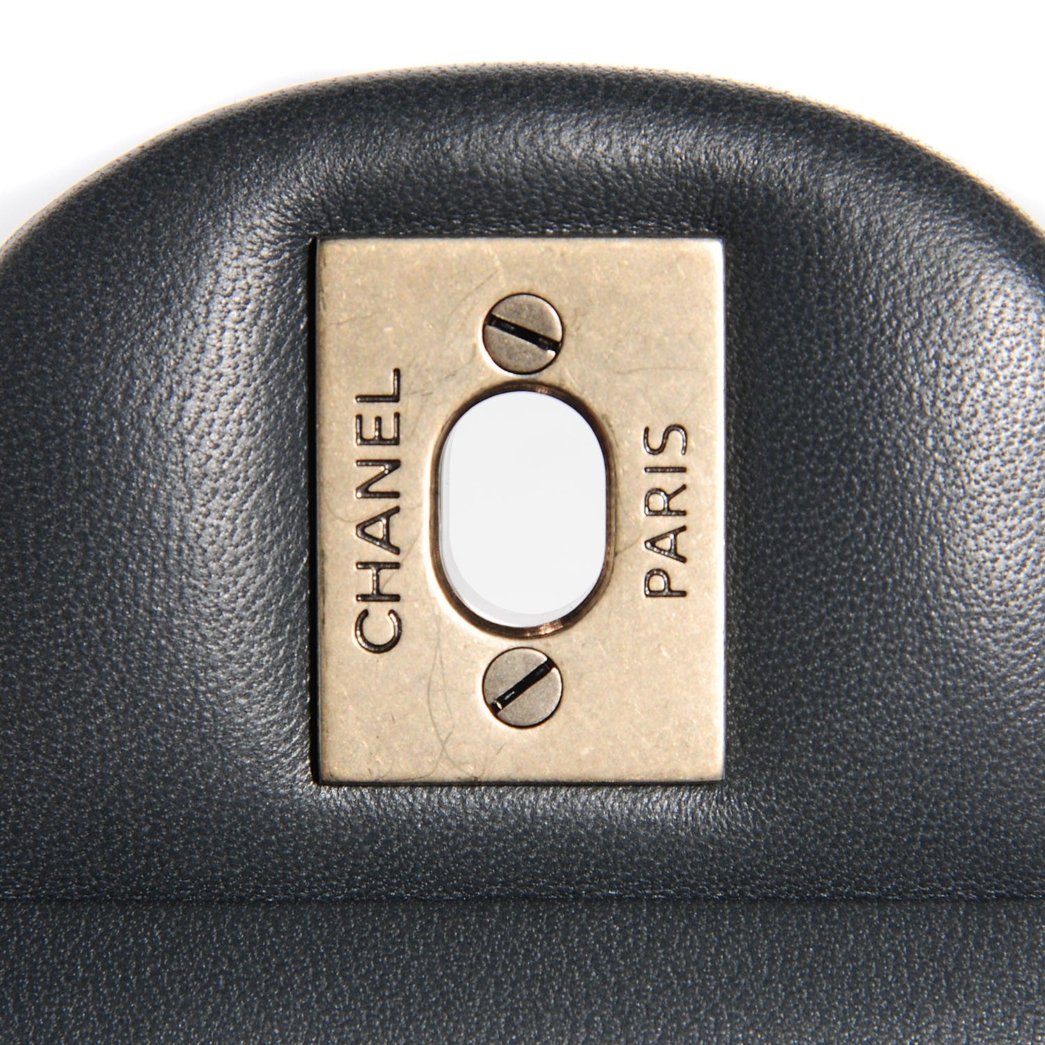 Chanel Lambskin Quilted Medium Double Flap Charcoal Grey 5 of 9