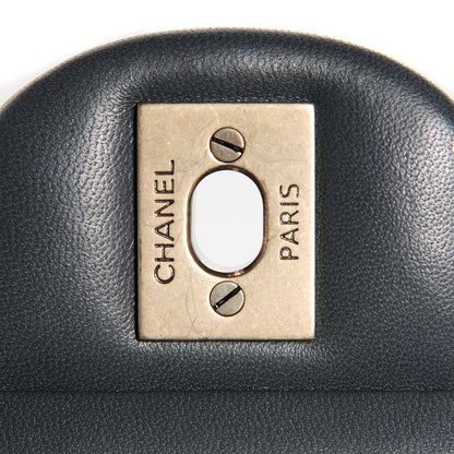 Chanel Lambskin Quilted Medium Double Flap Charcoal Grey 5 of 9
