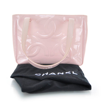 Chanel Patent CC Tote Pink 3 of 9
