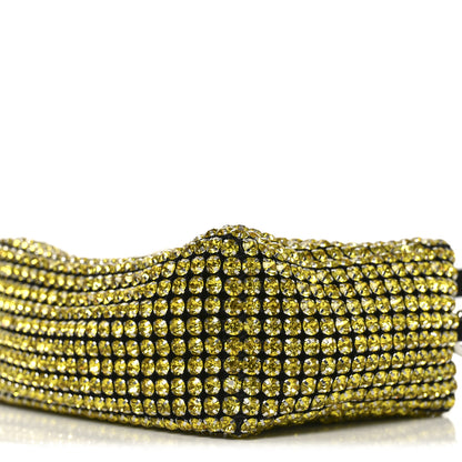 Alexander Wang Mesh Crystal Rhinestone Mini Heiress Pouch Porcelain 9 of 10