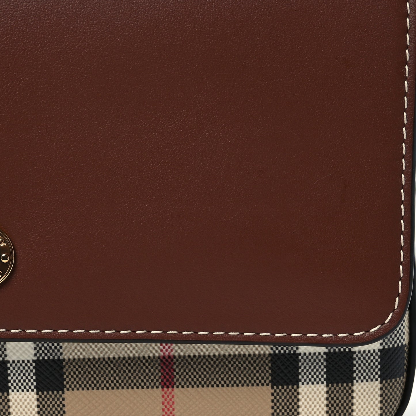 Calfskin Vintage Check New Hampshire Bag Archive Beige Tan