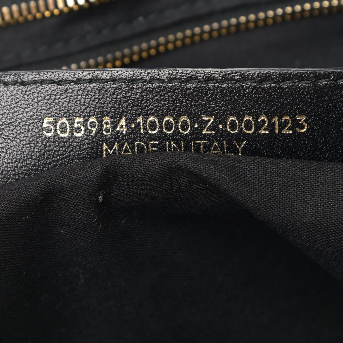Chevre Gold Metallic Edge Hardware City Black