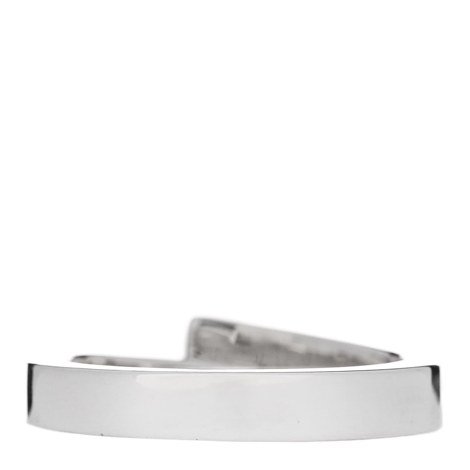 Hermes Sterling Silver PM Clou de Forge Ring 57 8 3 of 5