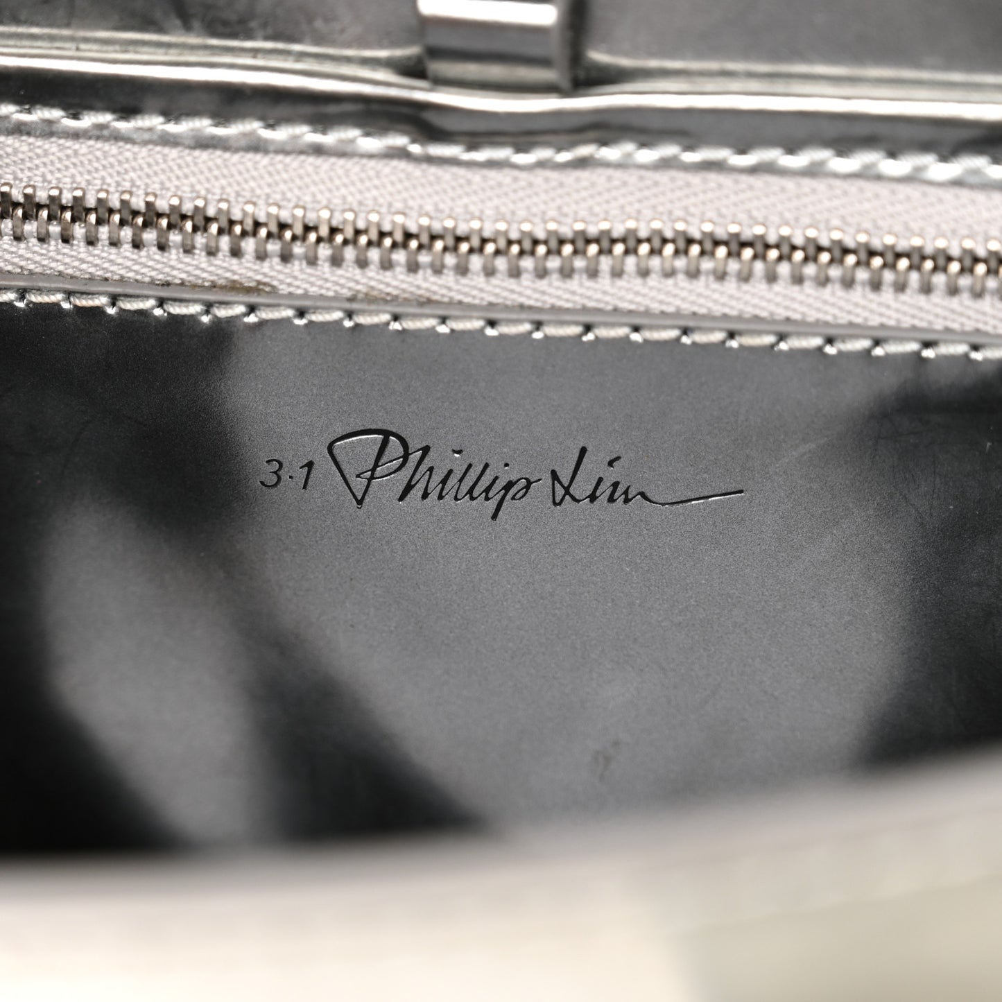Metallic Calfskin Mini Pashli Satchel Metallic Tin