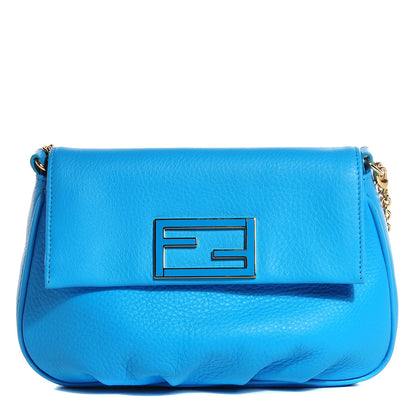 Fendi Vitello Flamingo Enamel Fendista Pouchette Crossbody Maldives 1 of 9
