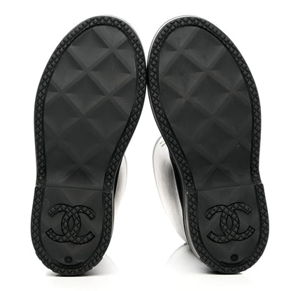 Chanel Caoutchouk CC High Boots 36 Black 5 of 12