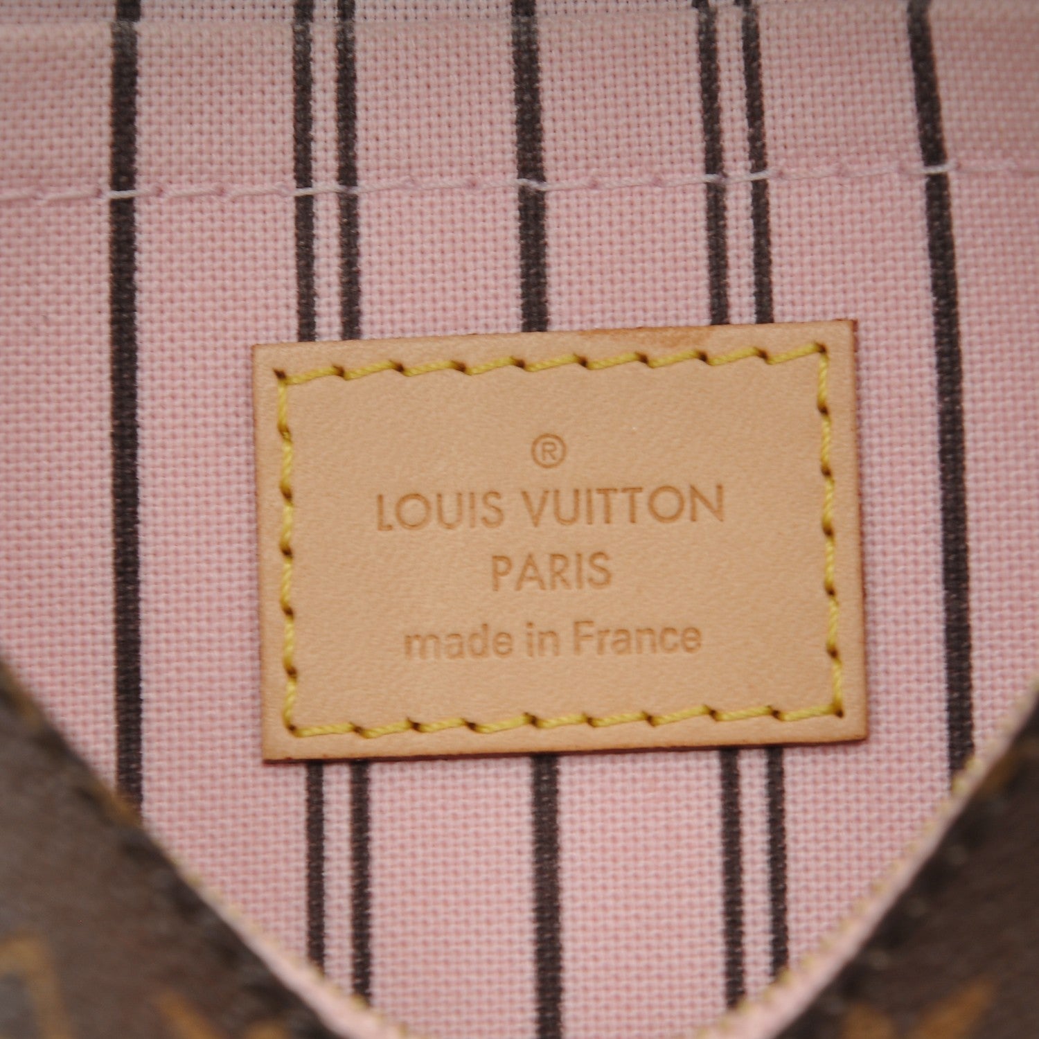 Louis Vuitton Monogram Neverfull MM GM Pochette Rose Ballerine 6 of 7