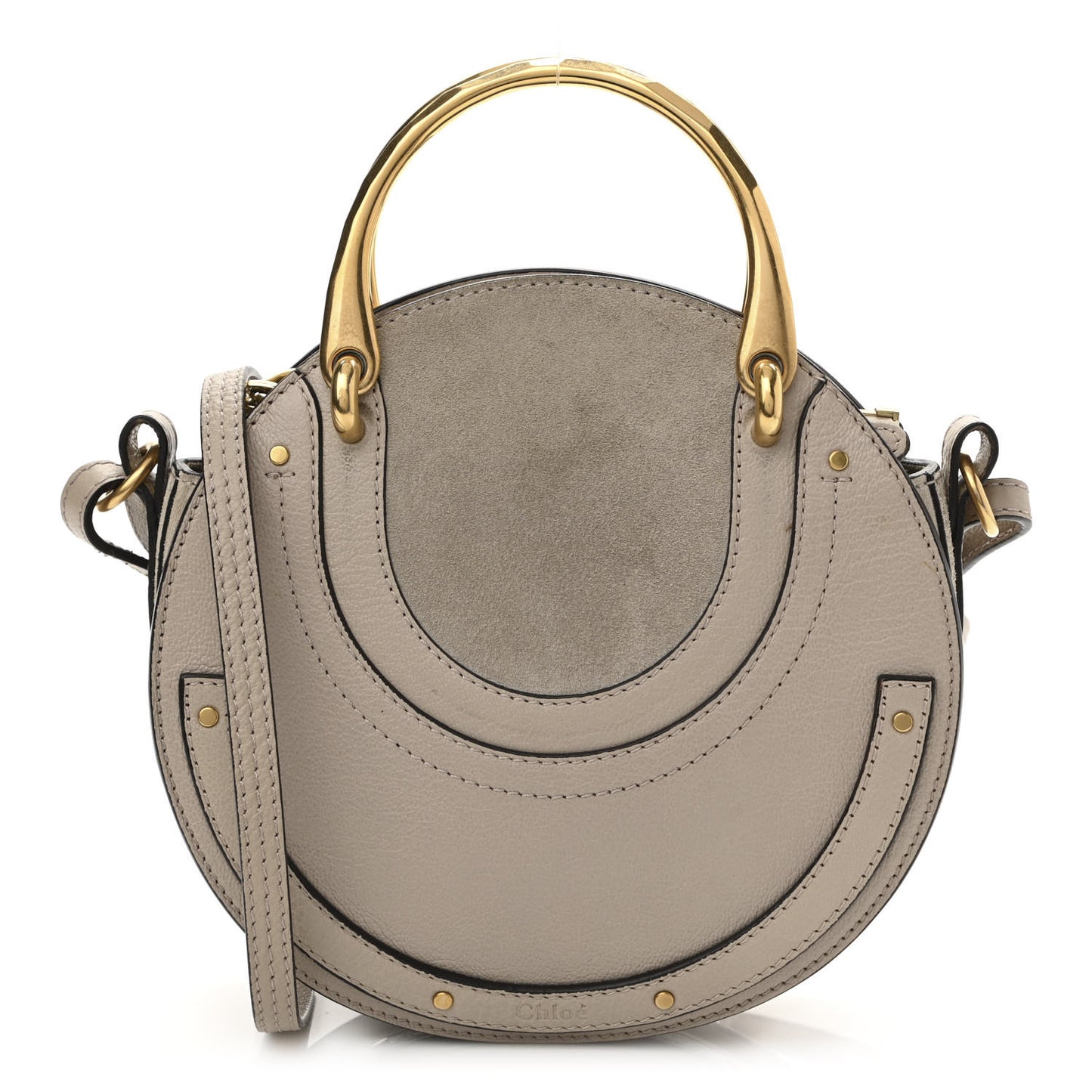 Calfskin Suede Small Pixie Bag Motty Grey