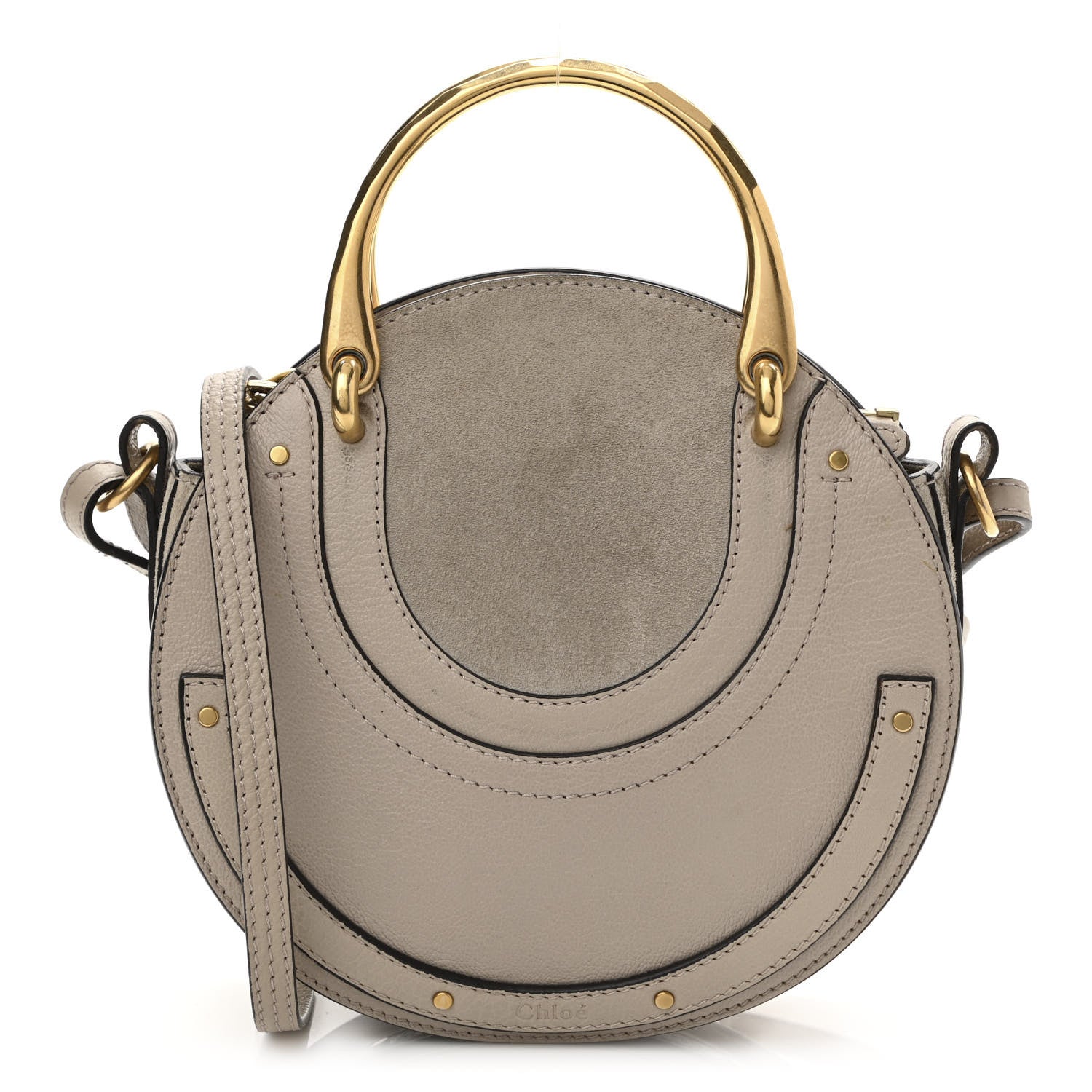 Chloe Calfskin Suede Small Pixie Bag Motty Grey 1 of 11