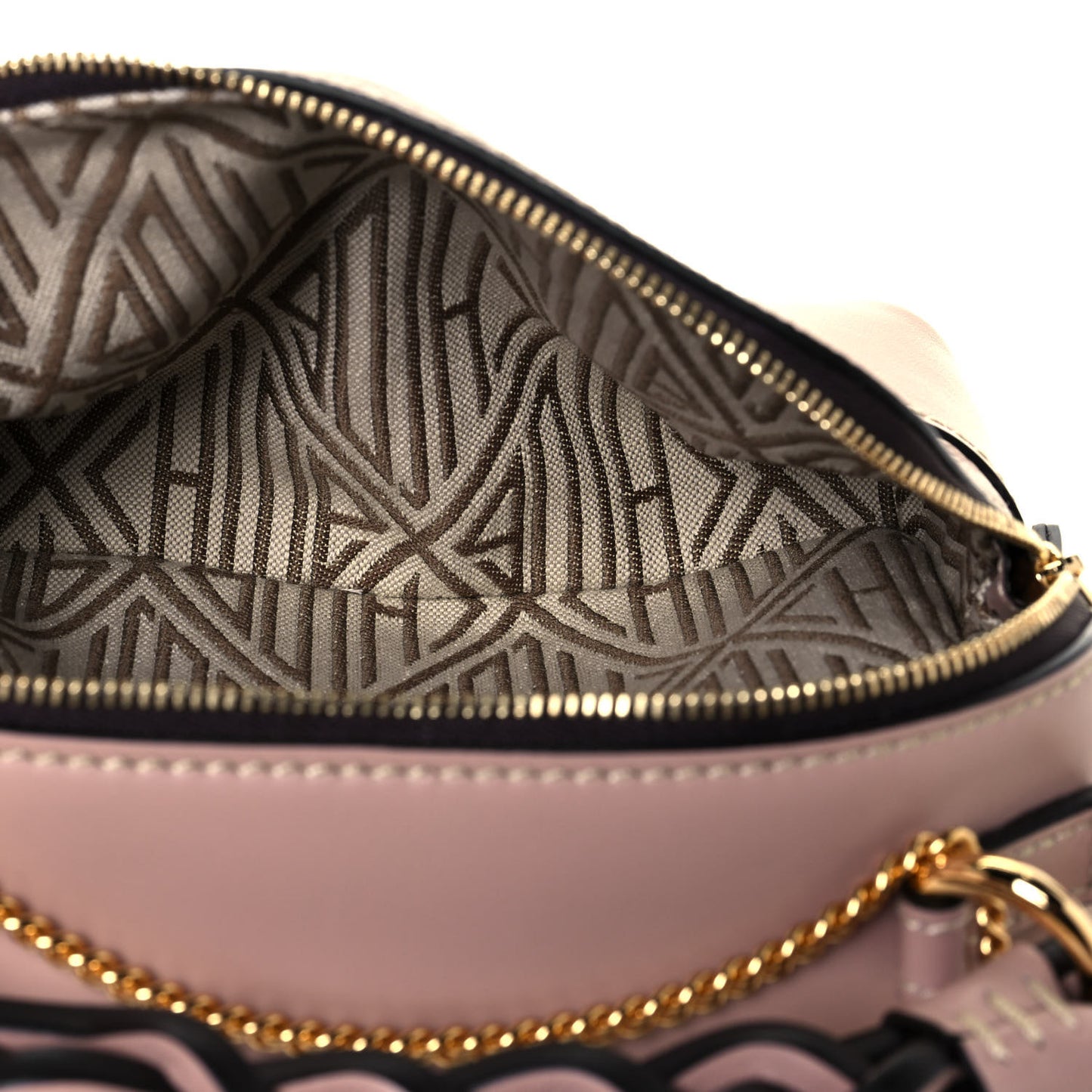 Calfskin Mini Daria Chain Bag Misty Rose