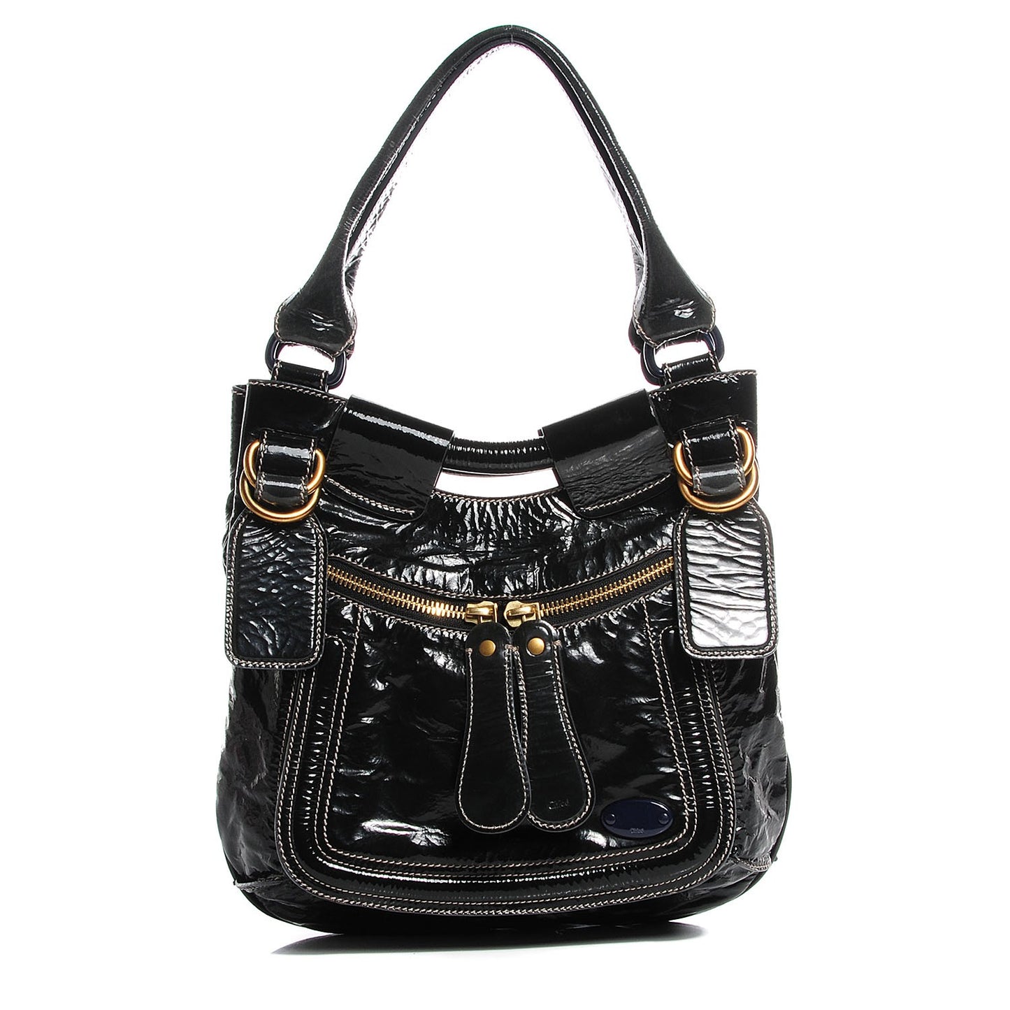 Patent Small Bay Tote Black