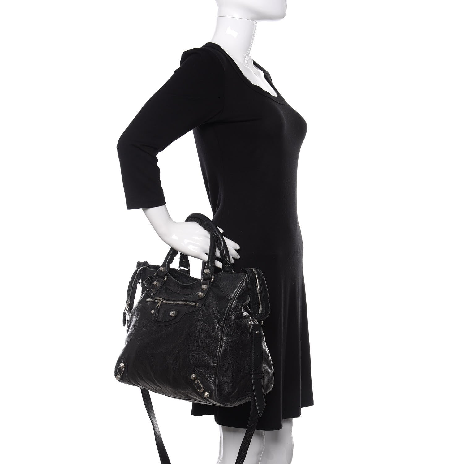 Balenciaga Agneau Giant 12 Silver Hardware Velo Black 3 of 10