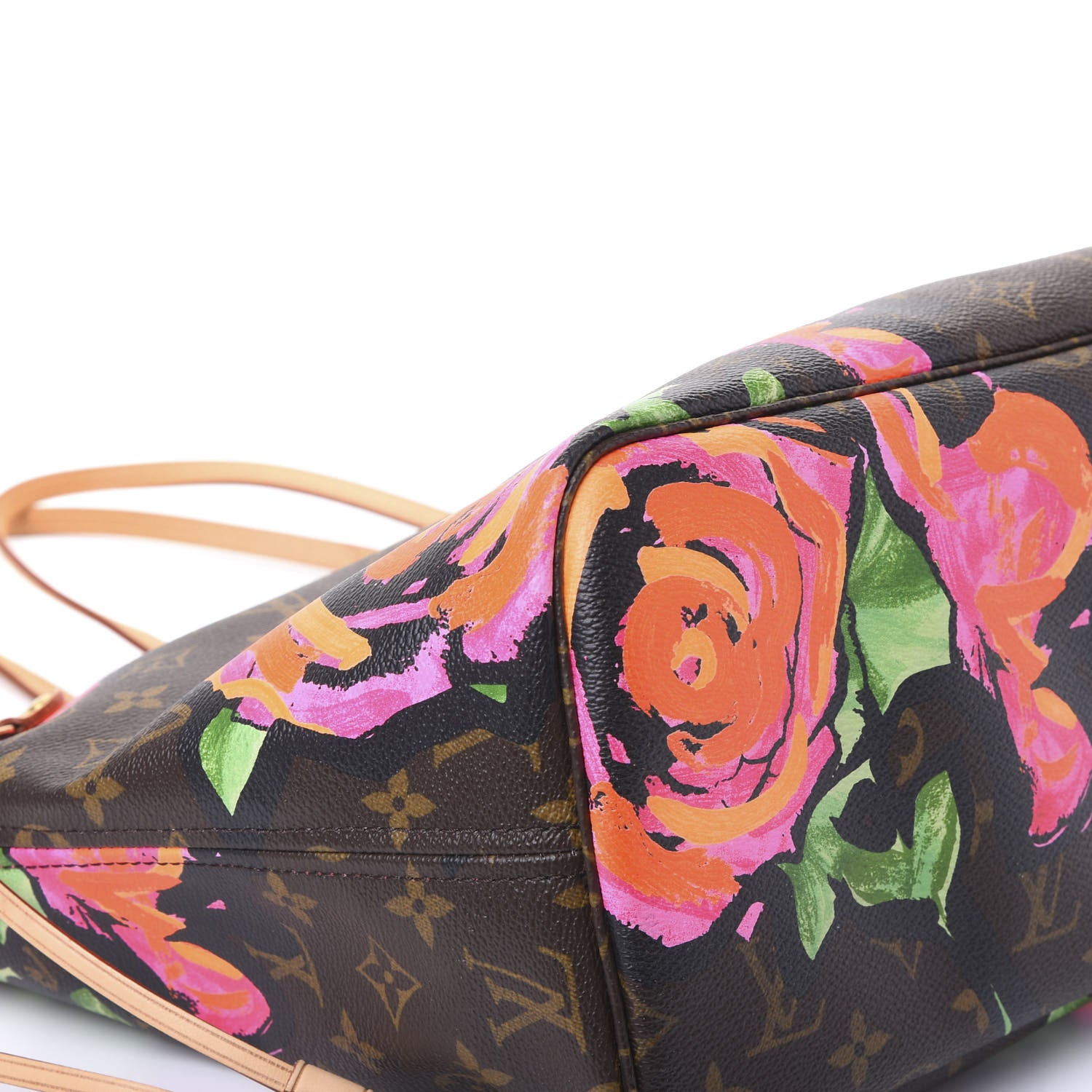 Louis Vuitton Monogram Roses Neverfull MM 8 of 11