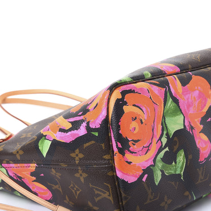 Louis Vuitton Monogram Roses Neverfull MM 8 of 11
