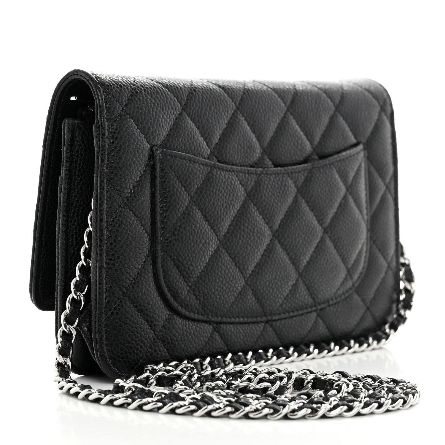 Chanel Caviar Quilted Wallet On Chain WOC Black 2 of 11