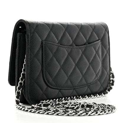 Chanel Caviar Quilted Wallet On Chain WOC Black 2 of 11