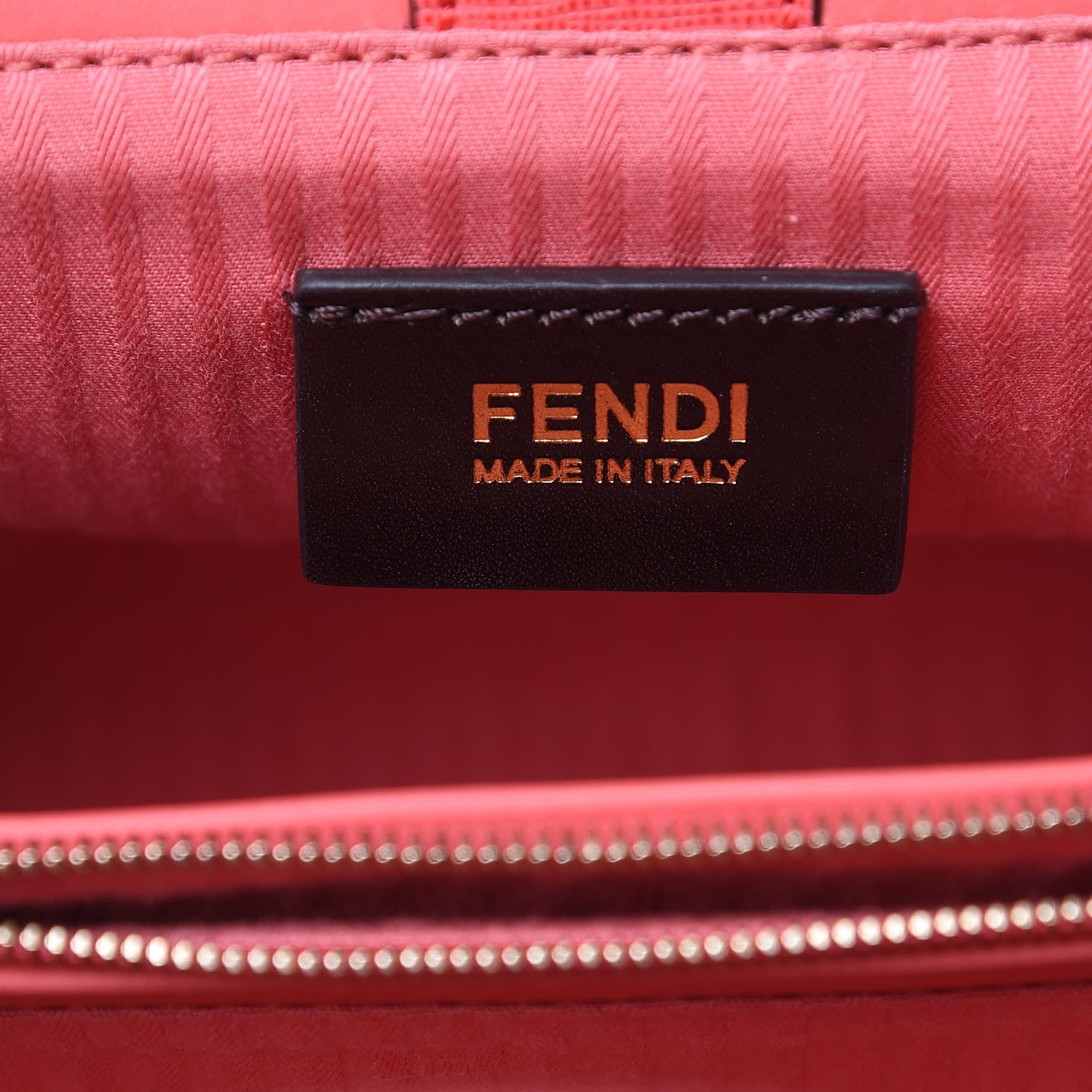 Fendi Vitello Elite Flamingo Petite 2Jours Tote Rosa Exstasy 6 of 11