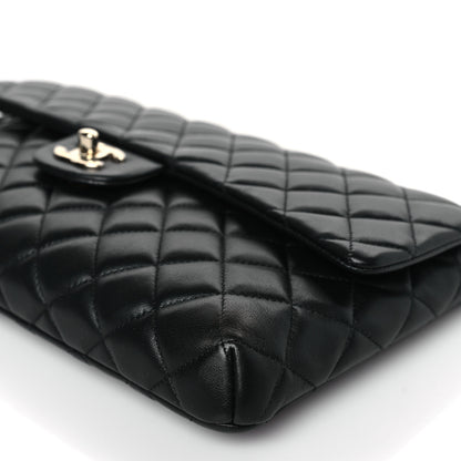 Chanel Lambskin Quilted Flap Clutch Black 9 of 9