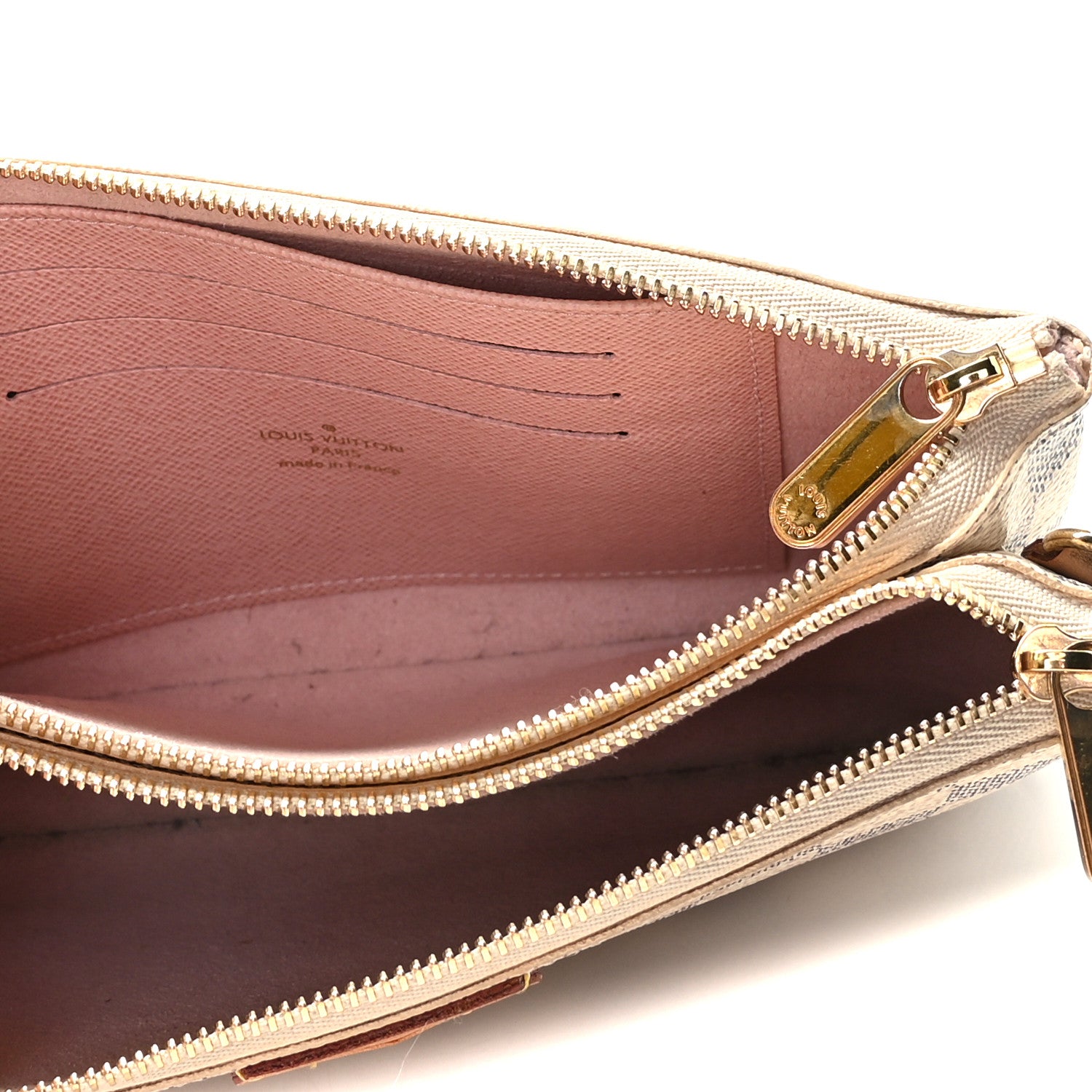 Louis Vuitton Damier Azur Double Zip Pochette 8 of 10