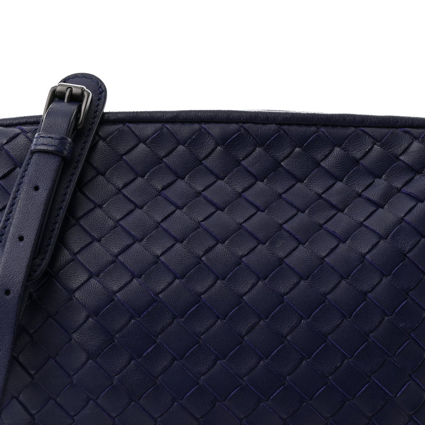 Nappa Intrecciato Nodini Crossbody Messenger Atlantic
