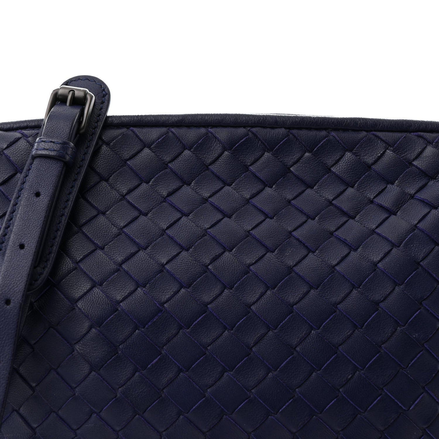Bottega Veneta Nappa Intrecciato Nodini Crossbody Messenger Atlantic 8 of 11