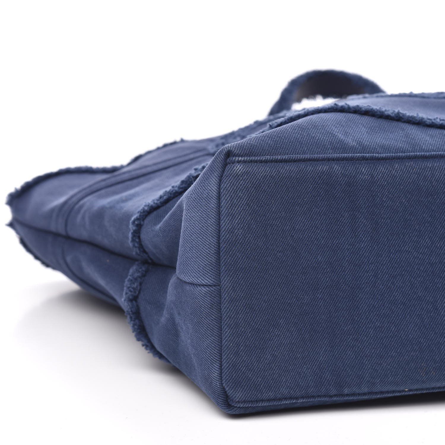 Chanel Denim Chevron Coco Tote Navy 7 of 9