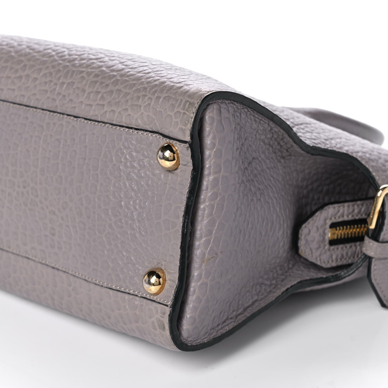 Burberry Signature Grain Medium Clifton Bag Grey 8 of 9