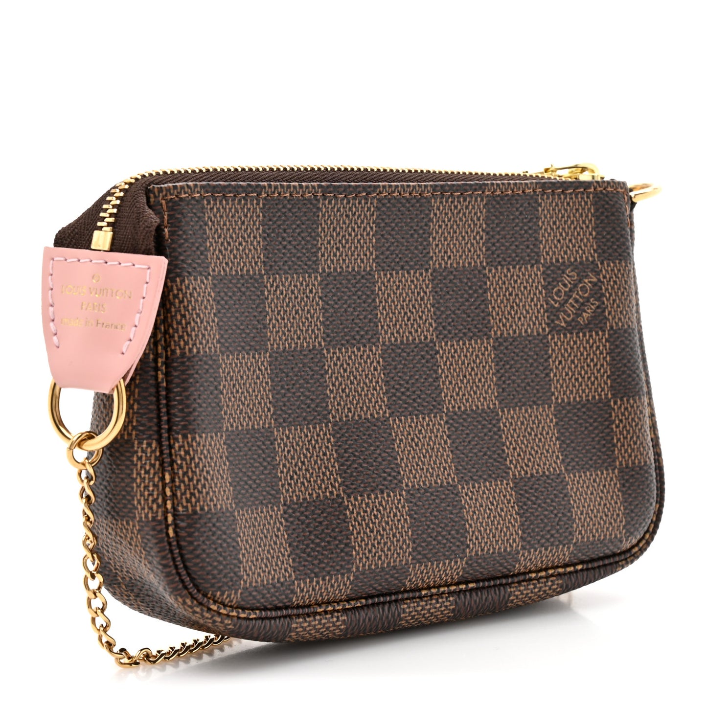 Damier Ebene 2020 Christmas Animation Big Wheel Mini Pochette Accessories Rose Ballerine
