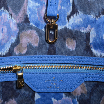 Louis Vuitton Monogram Articles de Voyage Ikat Neverfull MM Grand Blue 7 of 8
