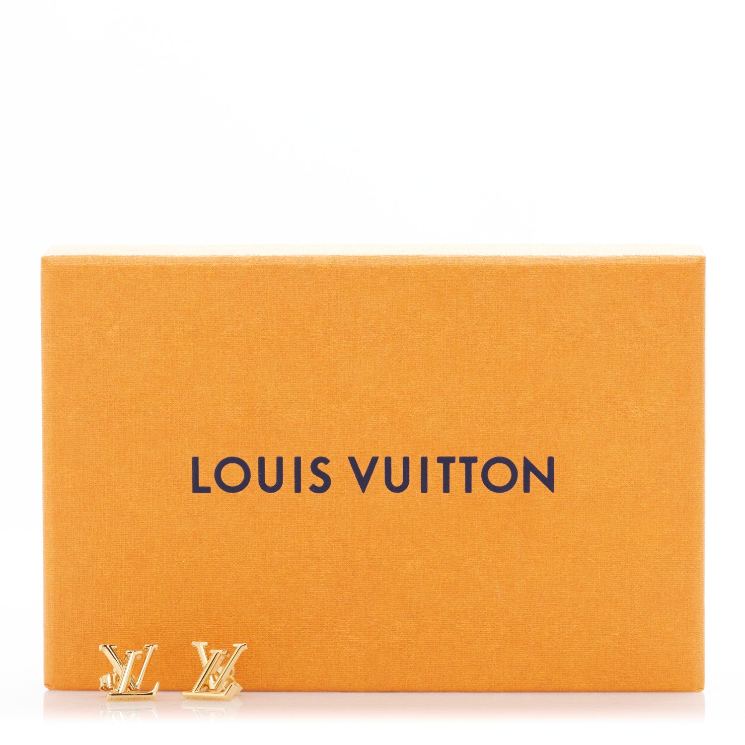 Louis Vuitton Metal LV Iconic Earrings Gold 5 of 6