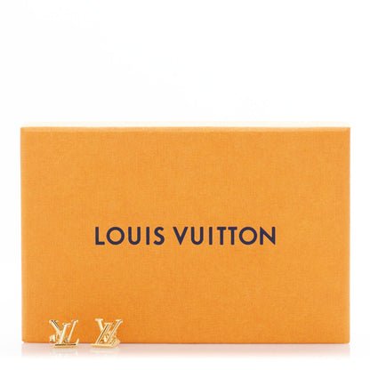 Louis Vuitton Metal LV Iconic Earrings Gold 5 of 6