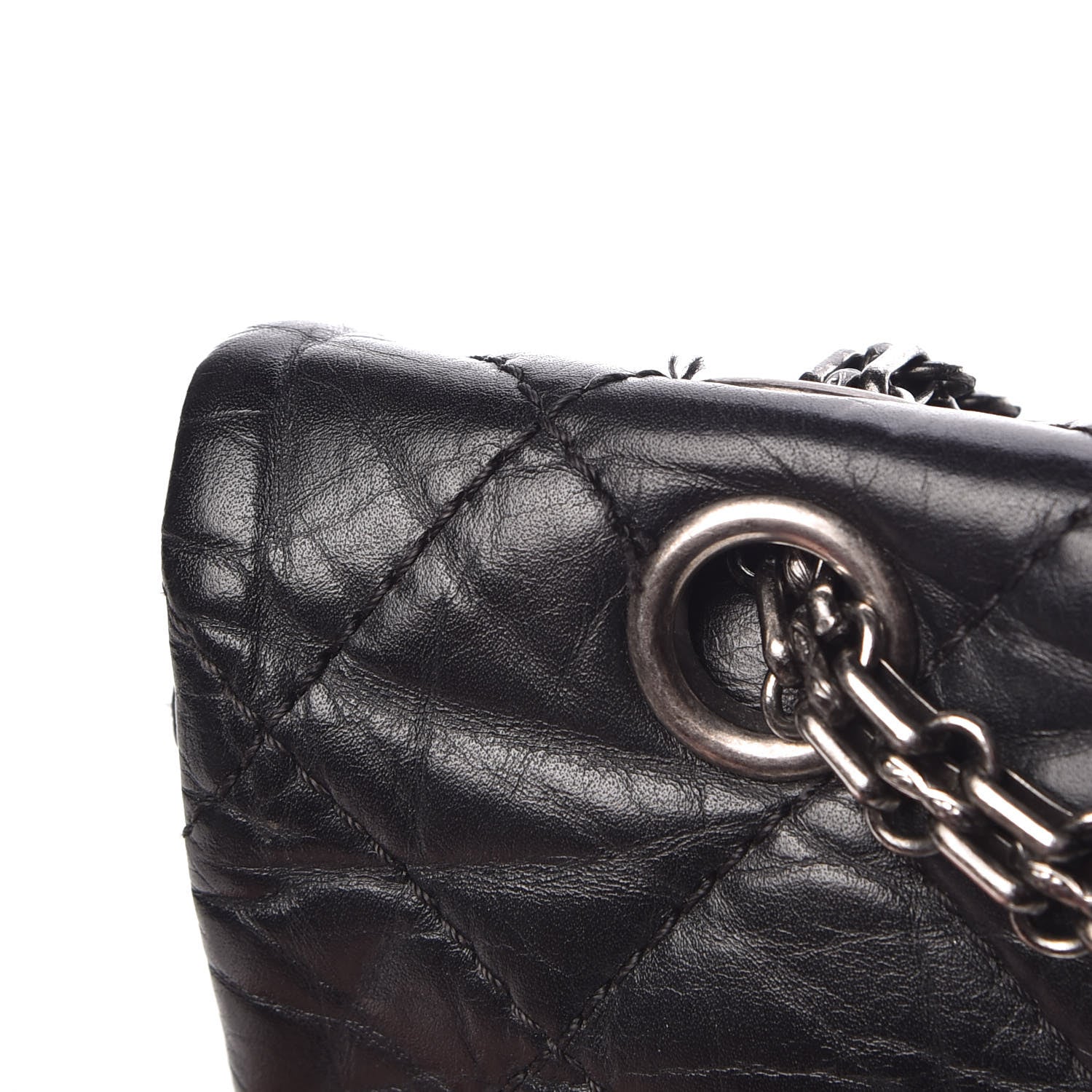 Chanel Aged Calfskin Quilted 2.55 Reissue 227 Flap Black 9 of 11