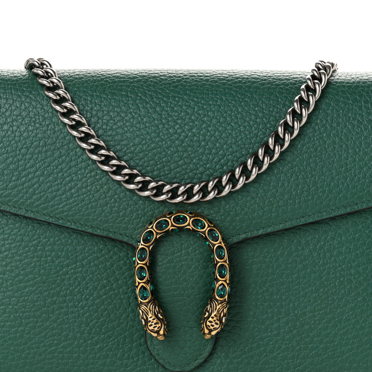 Calfskin Mini Dionysus Chain Wallet Emerald