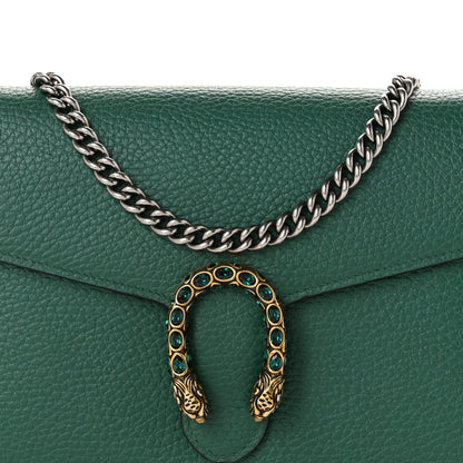 Gucci Calfskin Mini Dionysus Chain Wallet Emerald 8 of 10