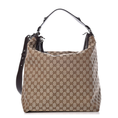 Gucci Monogram Large Icon Bit Hobo Dark Brown 1 of 8