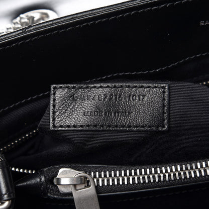 Saint Laurent Calfskin Y Quilted Monogram Medium Loulou Chain Satchel Black 8 of 9