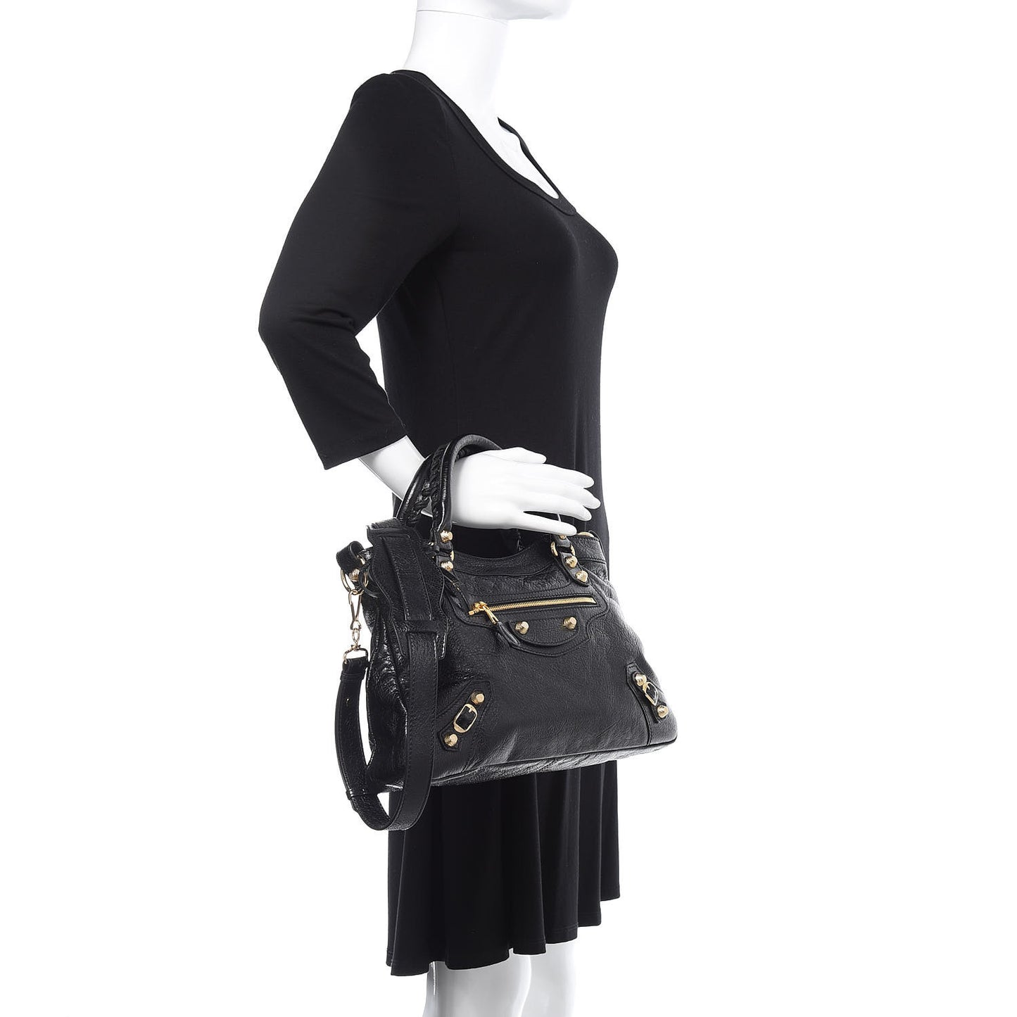 Agneau Giant 12 Gold Hardware Town Black