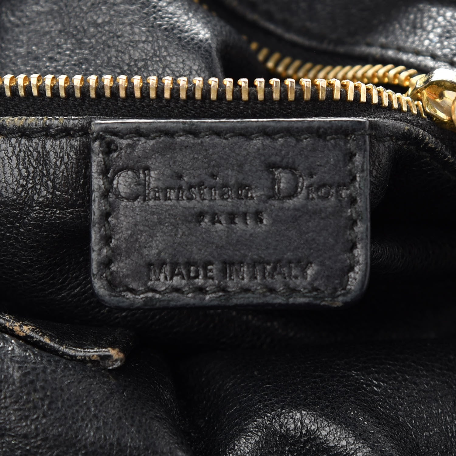 Christian Dior Lambskin Woven Dior Soft Hobo Black 7 of 13