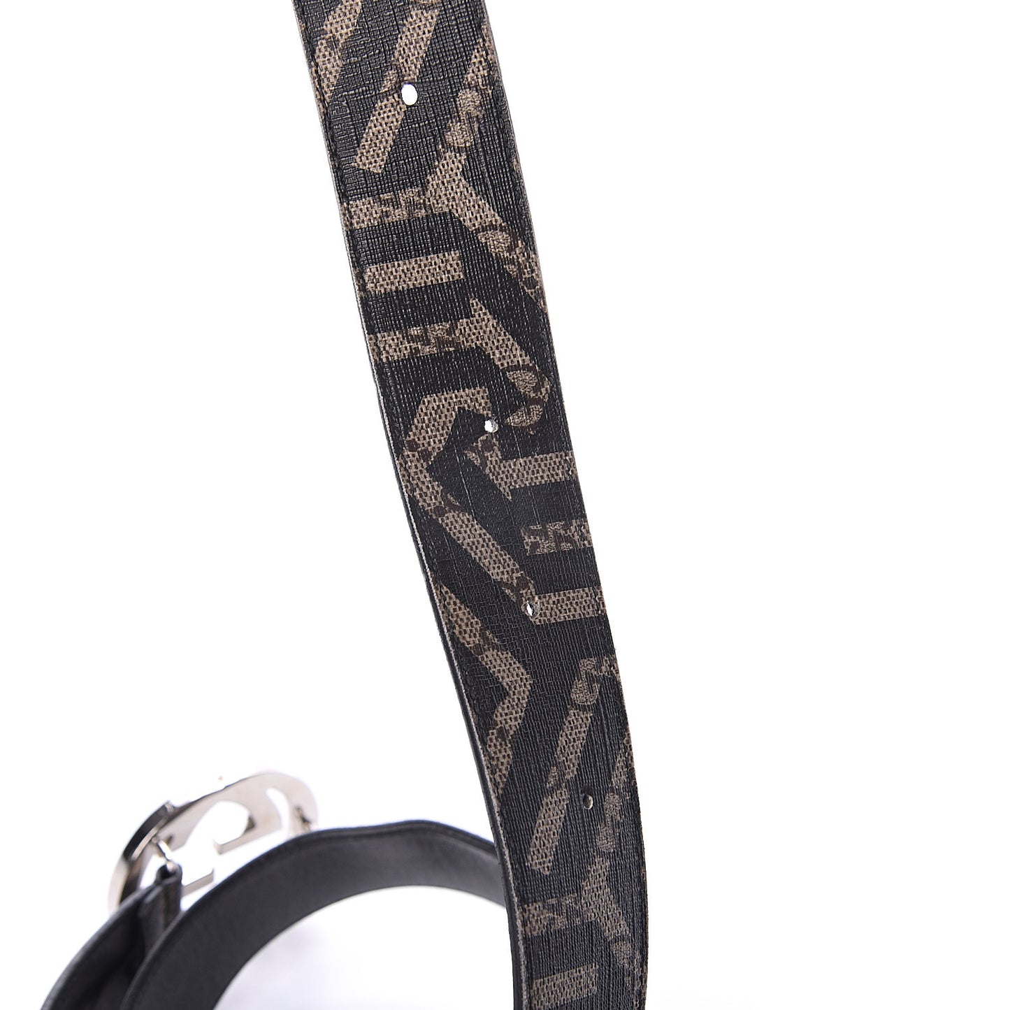 GG Supreme Monogram Caleido Interlocking G Belt 100 40 Dark Brown