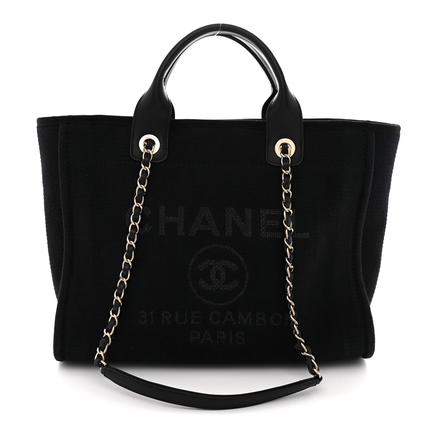 Mixed Fibers Small Deauville Tote Black