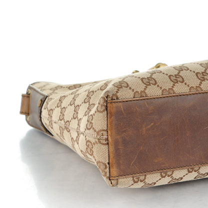 Gucci Monogram Piston Shoulder Bag Dark Brown 5 of 9