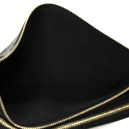 Louis Vuitton Empreinte Double Zip Pochette Black 5 of 11