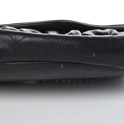 Chanel Caviar Half Moon Wallet On Chain WOC Black 9 of 11