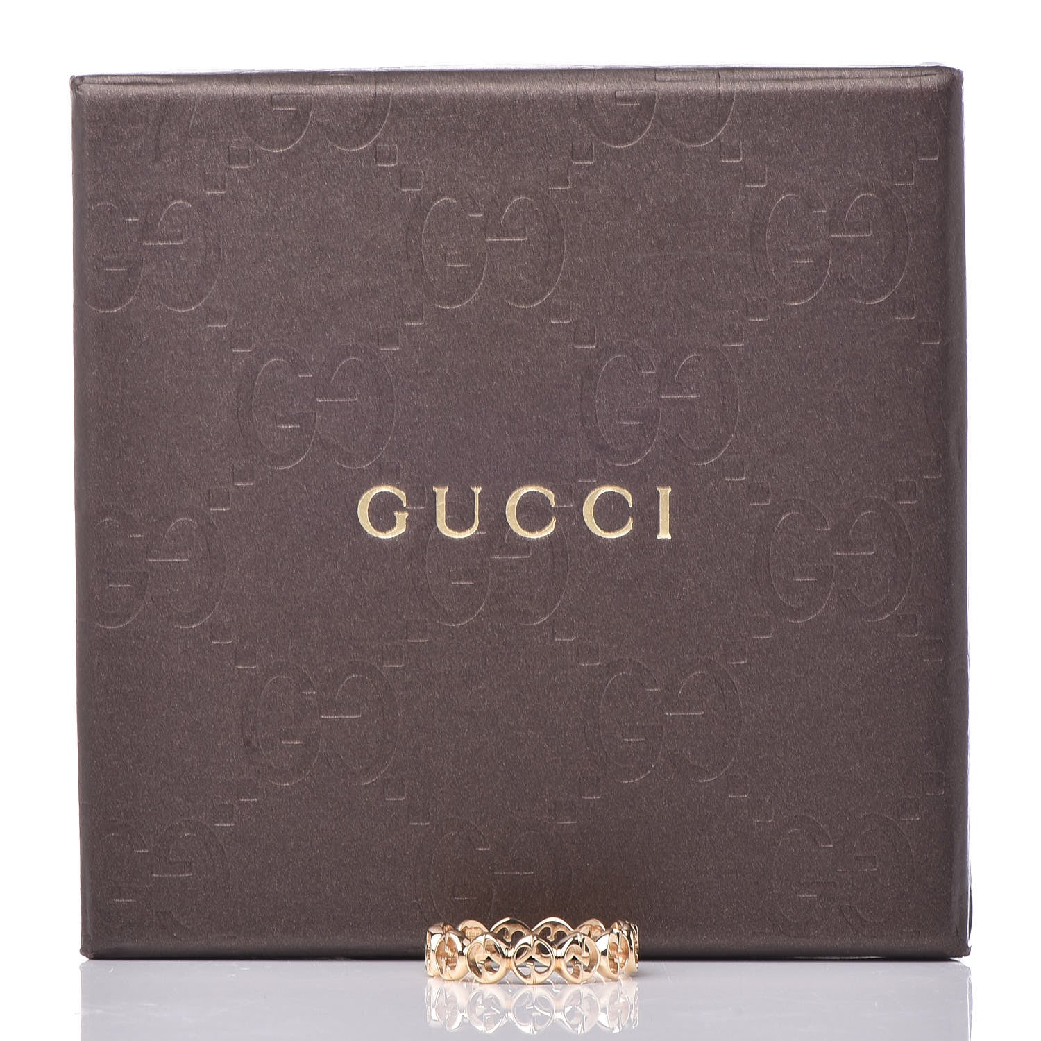 Gucci 18K Yellow Gold 1973 Band Ring 53 6.5 5 of 5