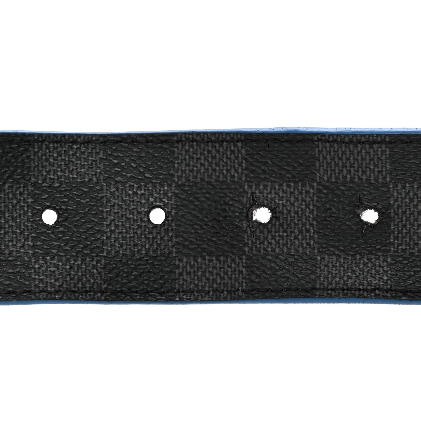 Damier Graphite Calfskin 40mm LV Initiales Reversible Belt 95 38 Blue