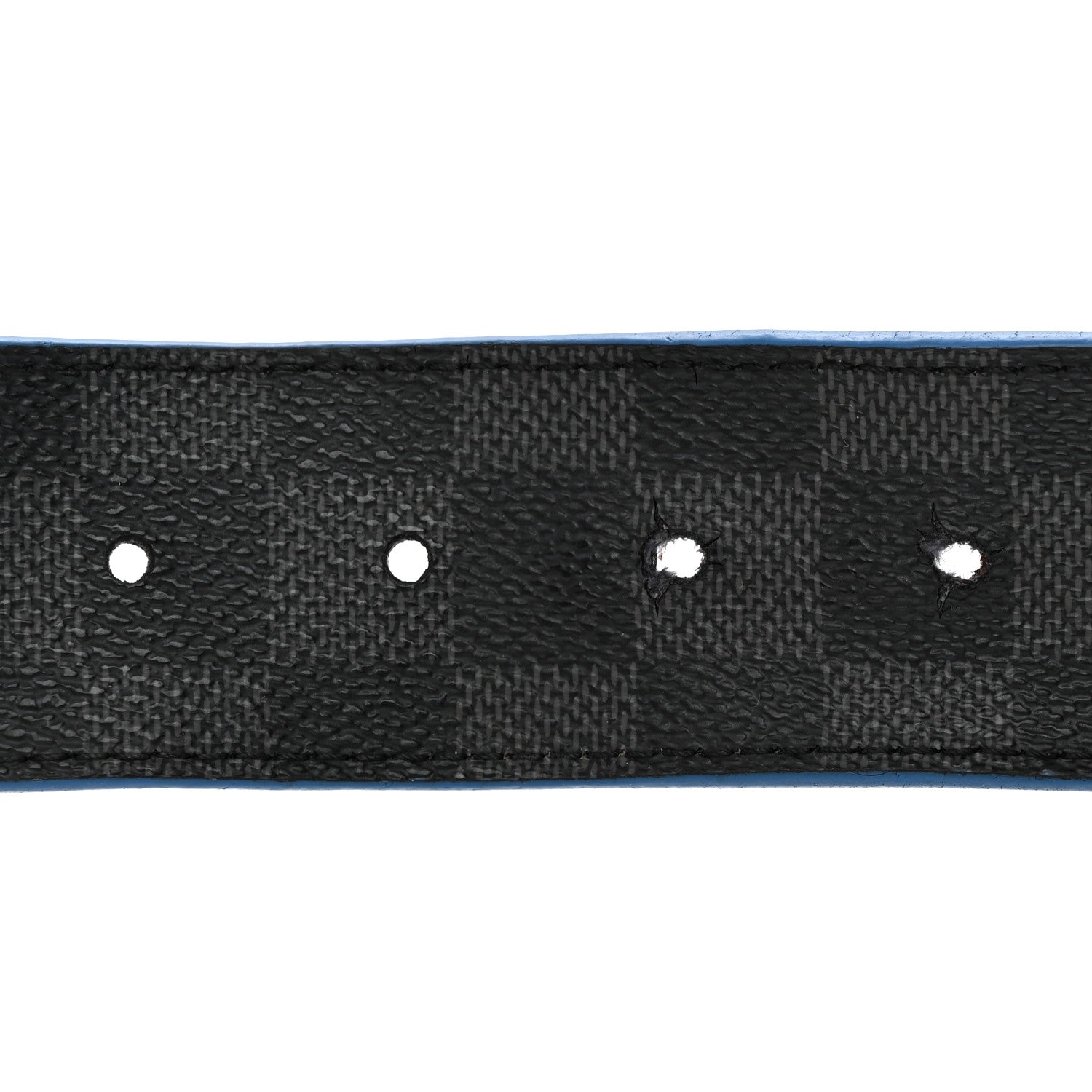 Louis Vuitton Damier Graphite Calfskin 40mm LV Initiales Reversible Belt 95 38 Blue 4 of 7